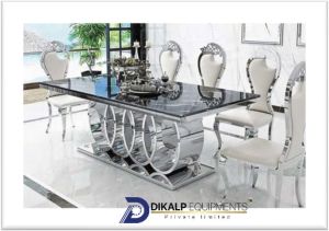 Stainless Steel Dining Table Set