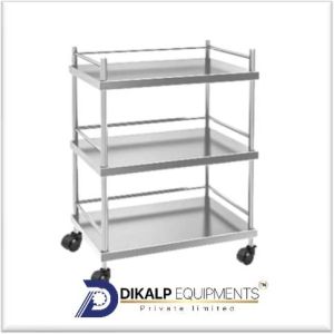Stainless Steel Saifix Hospital Trolley