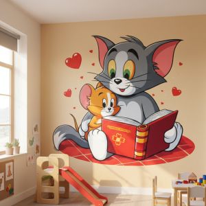 2D Cartoon Wall Art Painting Service