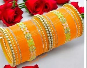 Plain Polished Bangles, Color : Yellow