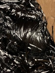 Plain Double Twist Carbon Fiber Yarn, Color : Black