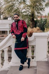 Mens Evenight Blossom Kurta Set