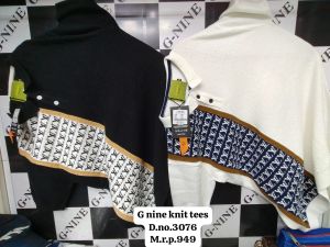 M to XXL Flat Knit T Shirt