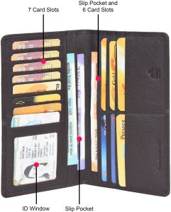 Polished Plain Leather Passport Holder Antique