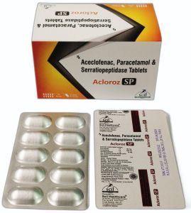 Aceclofenac Paracetamol Serratiopeptidase Tablet