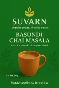 Basundi Tea Masala, Color : Brown for human consumption