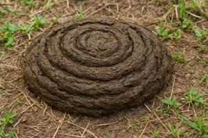 cow dung cake, Color : Natural brown to dark brown, Form : Powder