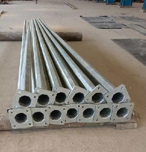 Coated Alloy Stee Solar Street Light Pole, Color : Grey for Public Use