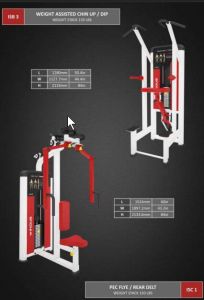 Weight Assisted Chin up Dipping Gym Machine
