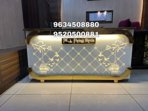 Stainless Steel Catering Counter, Color : Silver Golden