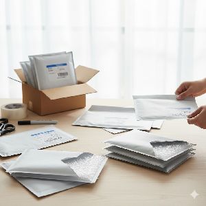 Plain Air Bubble Envelopes, Color : White for Courier Use, Parcel Use