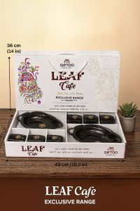 Leaf Cafe Tea Cup Platter Set