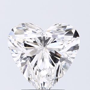 2.10 Carat Heart Cut Lab Diamond Vs Clarity F Color Loose Diamond