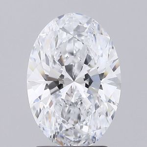 2.7 Carat Oval Cut Lab Grown Diamond Vs Clarity F Color IGI Certified