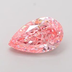 Pear Cut Fancy Vivid Pink Color vs1 IGI Certified Loose Diamond