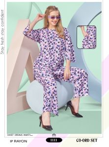 IP Rayon Palazzo Coord Set