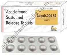 Akquit 200mg SR Tablets, Type Of Medicines : Allopathic