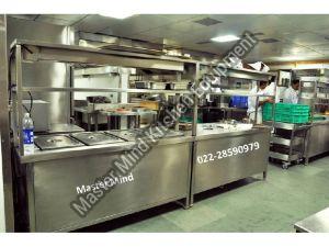 Stainless Steel Bain Marie Service Counter, For Canteen, Restaurant, Feature : Easy To Operate