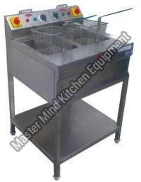 Square Electric Automatic Stainless Steel Deep Fat Fryer, Color : Silver