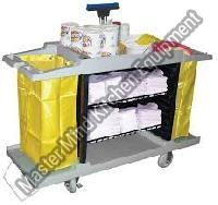 Polished Alloy Steel Housekeeping Trolley, Style : Modern