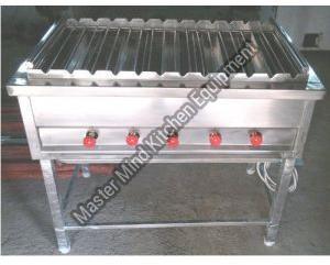 Polished Stainless Steel LPG Barbeque, Shape : Square