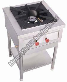 Stainless Steel Polished Single Burner Gas Stove, For Hotel, Kitchen, Feature : Shiny Look