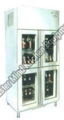 Automatic Stainless Steel Vertical Bottle Cooler, Color : Shiny Silver