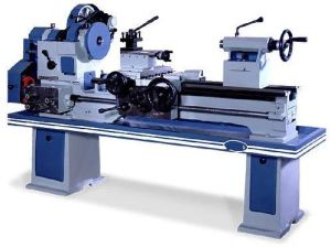Steel Medium Duty Lathe Machine, Color : Blue