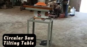 Tilting Table Circular Saw With Stand