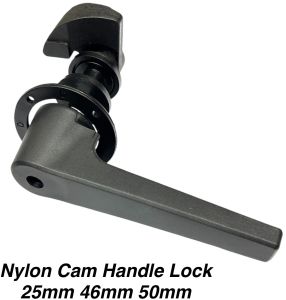 PVC Nylon CAM Handle Lock, Color : Black