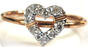 Daily Wear Diamond Rose Gold Ring