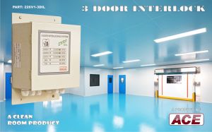 clean room 3 door interlocking system