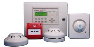 Fire Alarm System, Color : White With Red