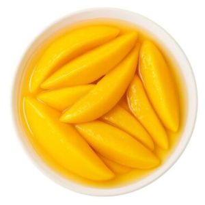Smooth Alphonso Mango Slices, Packaging Type : Canned