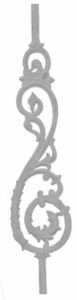 Rustproof Cast Iron Railing Pillar