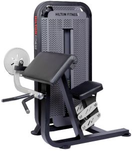 Steel Preacher Curl Bench, Color : Black, Silver for Home, Gym