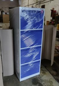 Paint Coated Mild Steel Ashpri Office Filing Cabinet, Color : White