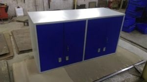 Mild Steel Powder Coated Sliding Wall Mount Cabinet, Color : Grey