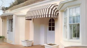 PVC Double Side Coated Fabric Fossil Basket Awning
