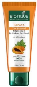 Papaya Tan Removal Brightening Face Wash