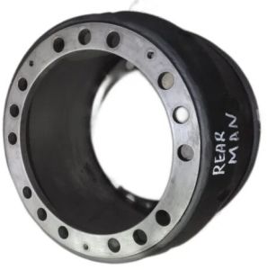 Cast Iron Rear Brake Drum Man Truck, Color : Black, Weight : 57 Kg