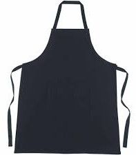 Solid Cotton Apron One Size Fits All for Kitchen, Cooking, Baking