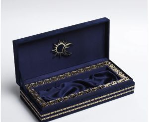 Velvet Regal Navy Blue Scroll Invitation Card for Weddings, Gala Events