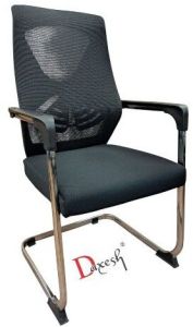 Fixed Chair with Chrome Finish Df – 3090 Black