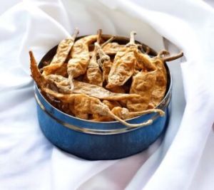 Mor Milgai Curd Chillies