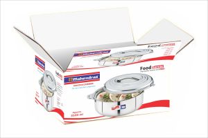 Stainless Steel Food Server Hot POT, Color : Silver