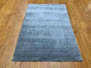 Plain Bamboo Silk Floor Carpets 4 X 6 Ft Modern