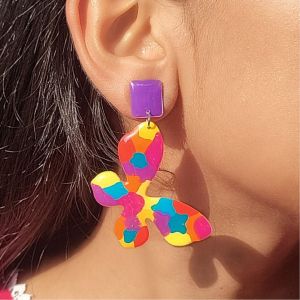 Trendy Resin Earrings, Brand Name : NIPSTec 7 Cm