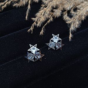 Layered Star Stud  Earrings