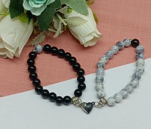 Magnetic Heart Couple Bracelet